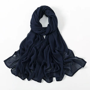 Premium Cotton Rayon Modal Hijab - Large 190x85cm Islamic Headscarf for Women