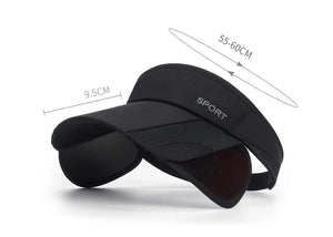 Adjustable Visor Sun Hat - UV Protection Sports Cap for Men & Women
