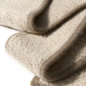 Through-Hole Cashmere Scarf - Knitted Neck Warmer Cowl for Autumn/Winter