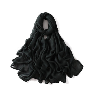 Premium Cotton Rayon Modal Hijab - Large 190x85cm Islamic Headscarf for Women