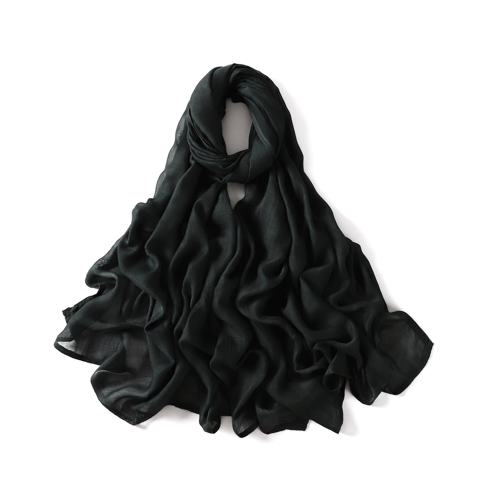 Premium Cotton Rayon Modal Hijab - Large 190x85cm Islamic Headscarf for Women