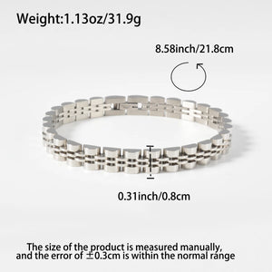 Stainless Steel Couple Bracelet - Vintage Design in Multiple Sizes & Colors