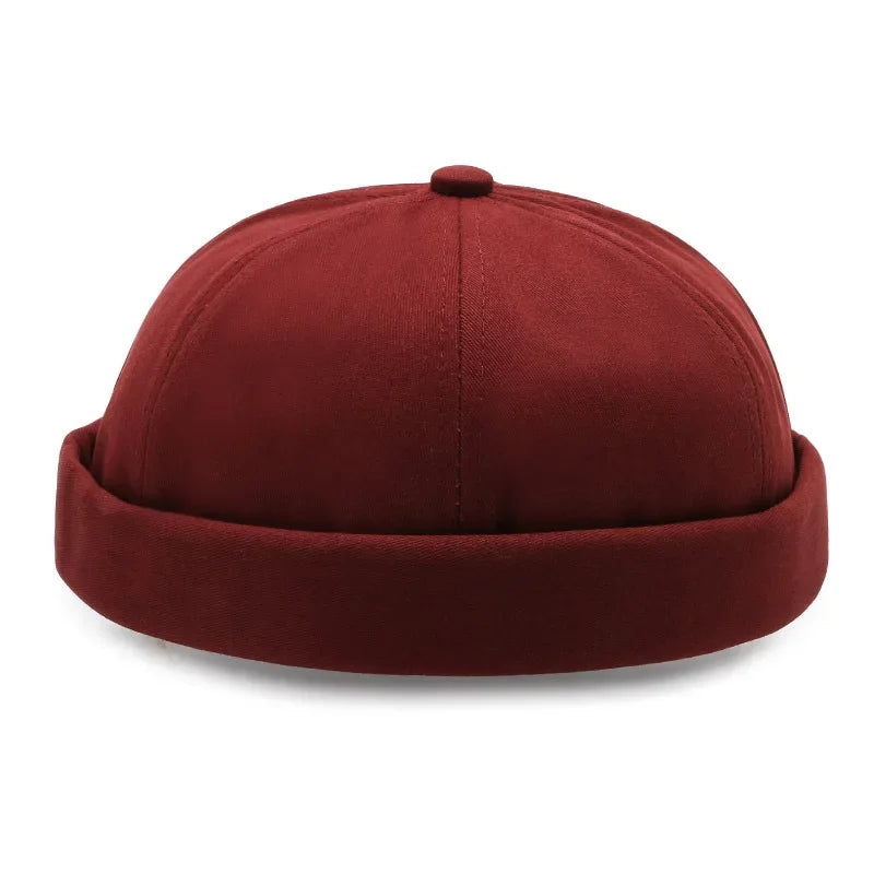 Unisex Solid Color Docker Skullcaps