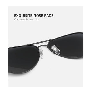 Oversized Aviator Sunglasses - Polarized Retro Design for Men & Women