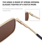 Steampunk Driving Sunglasses - Oversized Square Punk Design with UV400 Protection