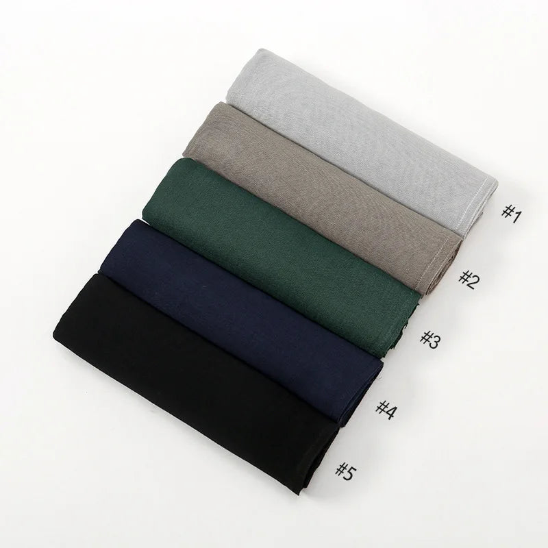 Premium Cotton Rayon Modal Hijab - Large 190x85cm Islamic Headscarf for Women