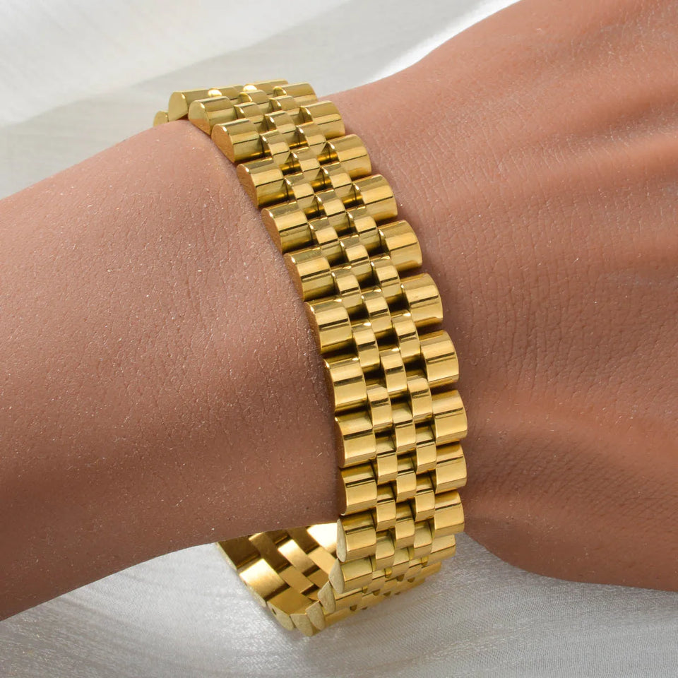 Stainless Steel Couple Bracelet - Vintage Design in Multiple Sizes & Colors