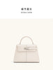 Trapezoidal Leather Handbag for Women - Versatile Tote Style