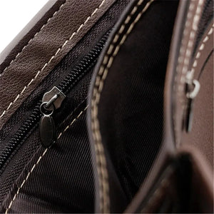 Secure Men's Wallet - PU Leather Card Holder with Hasp & Multiple Compartments