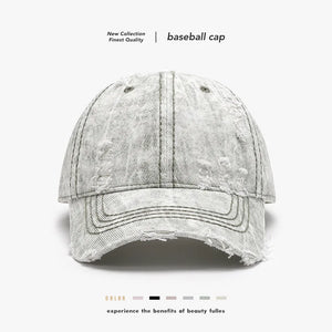 Soft Washed Cotton Baseball Cap - Unisex Adjustable Breathable Design for Daily Wear