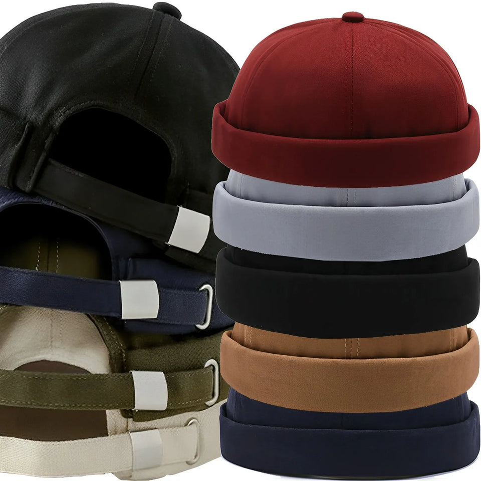 Unisex Solid Color Docker Skullcaps