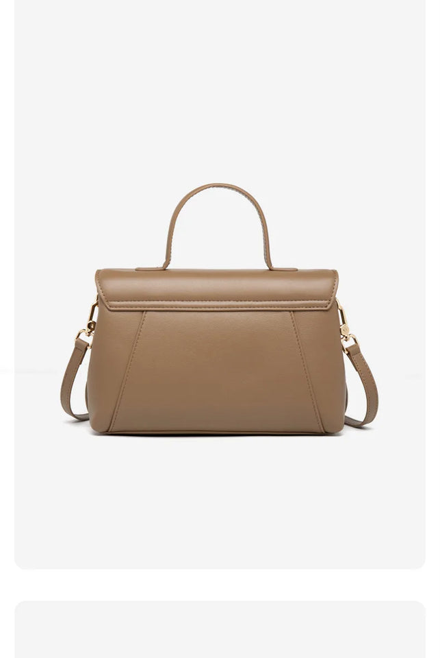 Premium Cowhide Leather Handbag - Women's Fashion Shoulder Bag