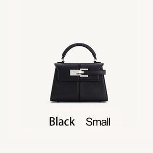 Trapezoidal Leather Handbag for Women - Versatile Tote Style