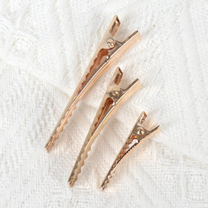 50Pcs Metal Alligator Hair Clips - Duckbill Blank Base for DIY Hair Accessories