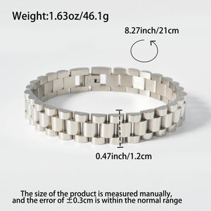 Stainless Steel Couple Bracelet - Vintage Design in Multiple Sizes & Colors