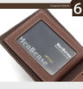 Secure Men's Wallet - PU Leather Card Holder with Hasp & Multiple Compartments