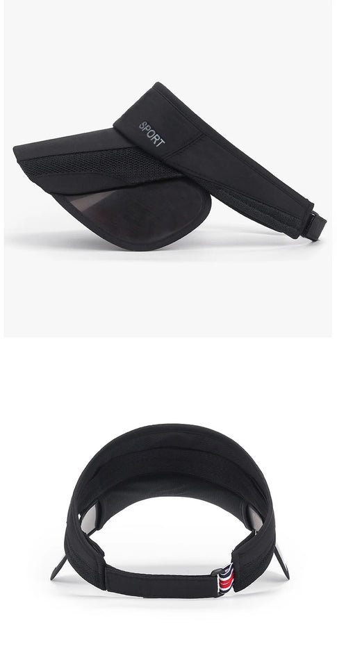 Adjustable Visor Sun Hat - UV Protection Sports Cap for Men & Women