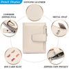 Large Capacity Women's RFID Wallet - Leather Bifold with Coin Pocket & ID Windows