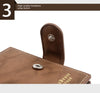 Secure Men's Wallet - PU Leather Card Holder with Hasp & Multiple Compartments
