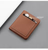 Men's Small Vertical Wallets with Zipper