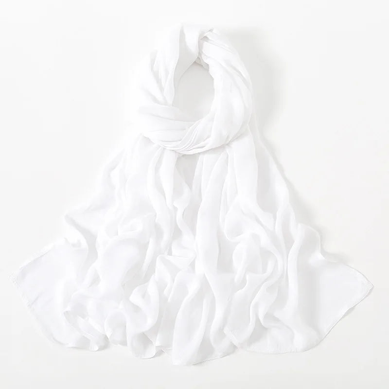 Premium Cotton Rayon Modal Hijab - Large 190x85cm Islamic Headscarf for Women