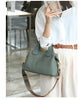 Women's Natural Leather Crossbody Bag - Premium Cowhide Large Capacity Design