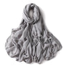 Premium Cotton Rayon Modal Hijab - Large 190x85cm Islamic Headscarf for Women