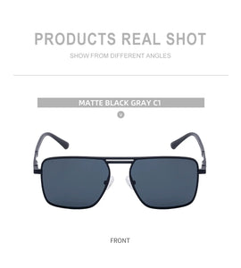 Steampunk Driving Sunglasses - Oversized Square Punk Design with UV400 Protection