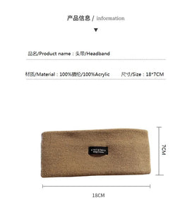 High Stretch Knitted Headband - Yoga, Face Wash & Hair Tie for Autumn/Winter