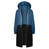 Y2K Long Sleeve Hoodie for Women - Versatile Color Block Zip Sweatshirt