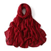 Premium Cotton Rayon Modal Hijab - Large 190x85cm Islamic Headscarf for Women