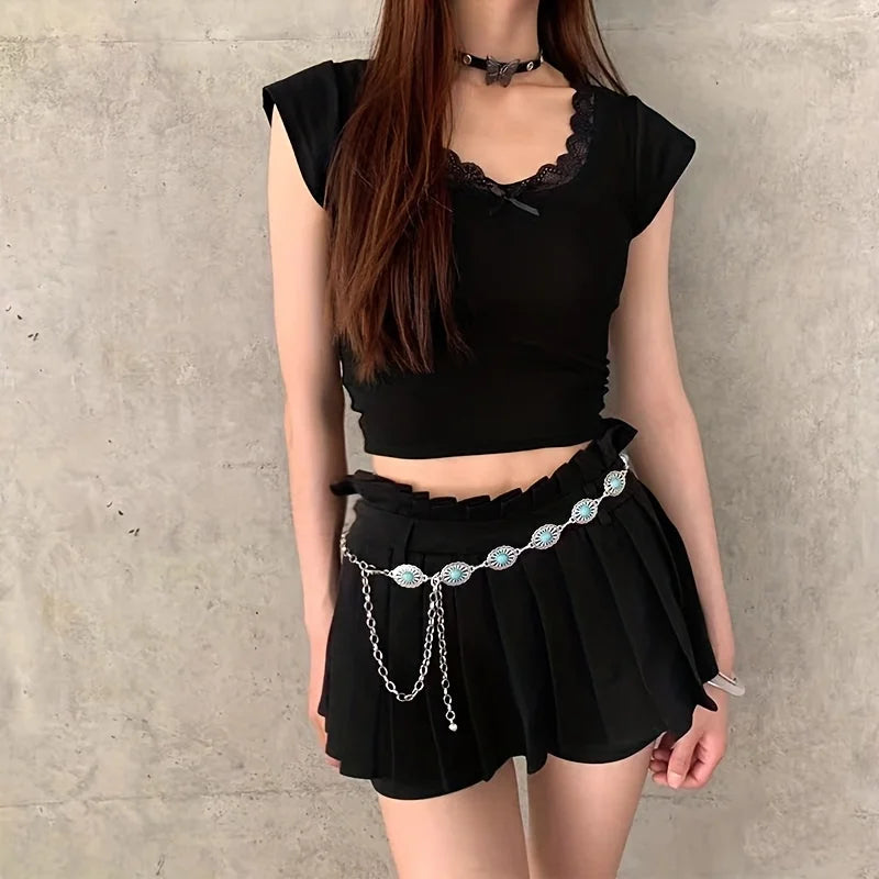 Vintage Bohemian Waist Chain - Hollow Metal Belt Jewelry