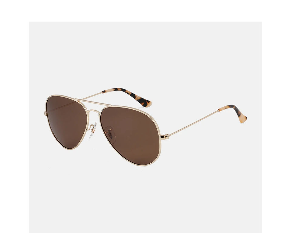 Oversized Aviator Sunglasses - Polarized Retro Design for Men & Women