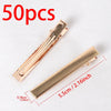 50Pcs Metal Alligator Hair Clips - Duckbill Blank Base for DIY Hair Accessories