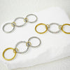 Multi-Layer Stacking Rings Set - Stainless Steel Dual Color Zircon Jewelry