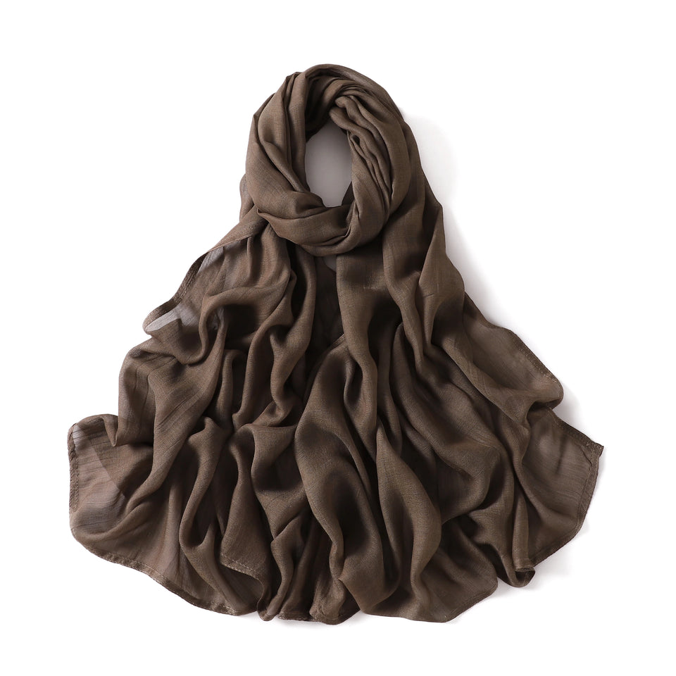 Premium Cotton Rayon Modal Hijab - Large 190x85cm Islamic Headscarf for Women