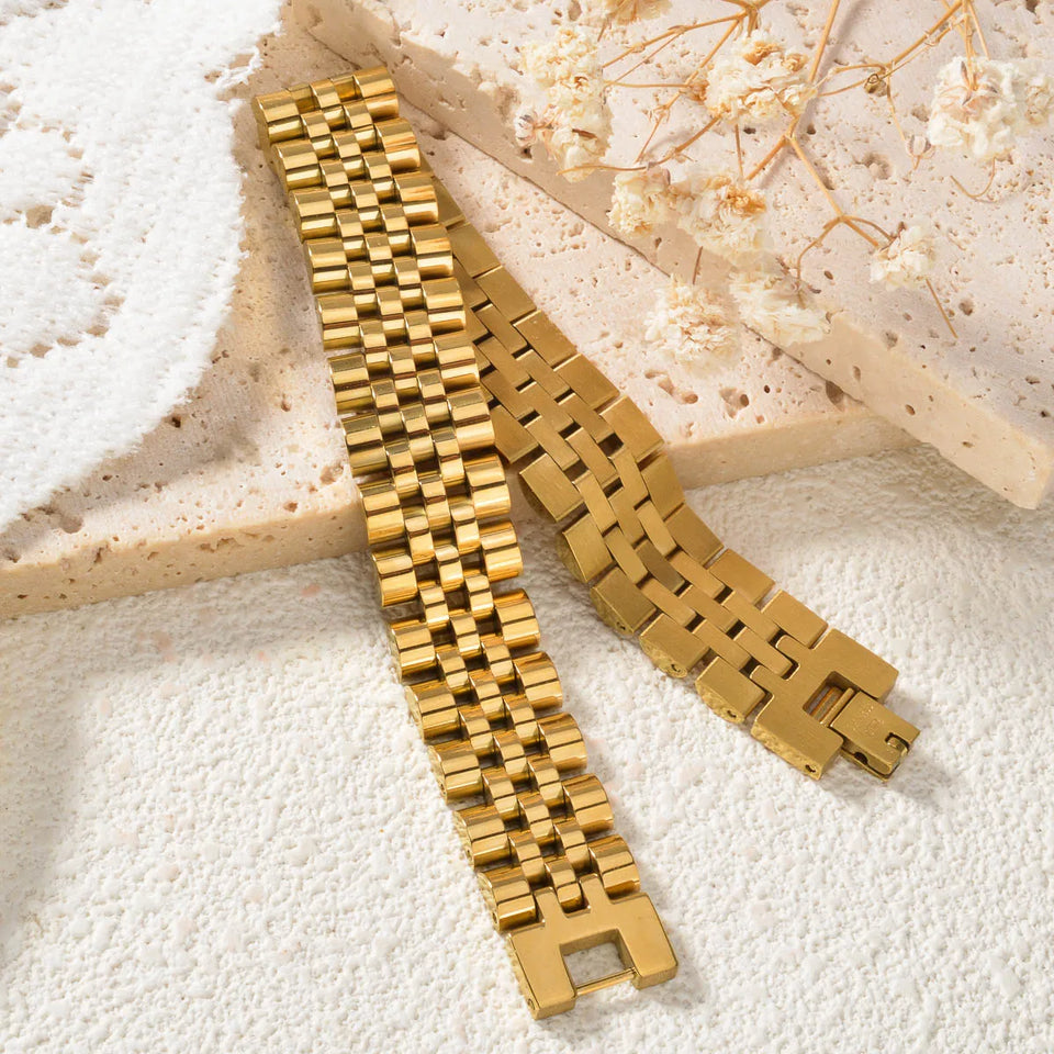Stainless Steel Couple Bracelet - Vintage Design in Multiple Sizes & Colors