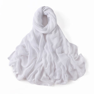 Premium Cotton Rayon Modal Hijab - Large 190x85cm Islamic Headscarf for Women