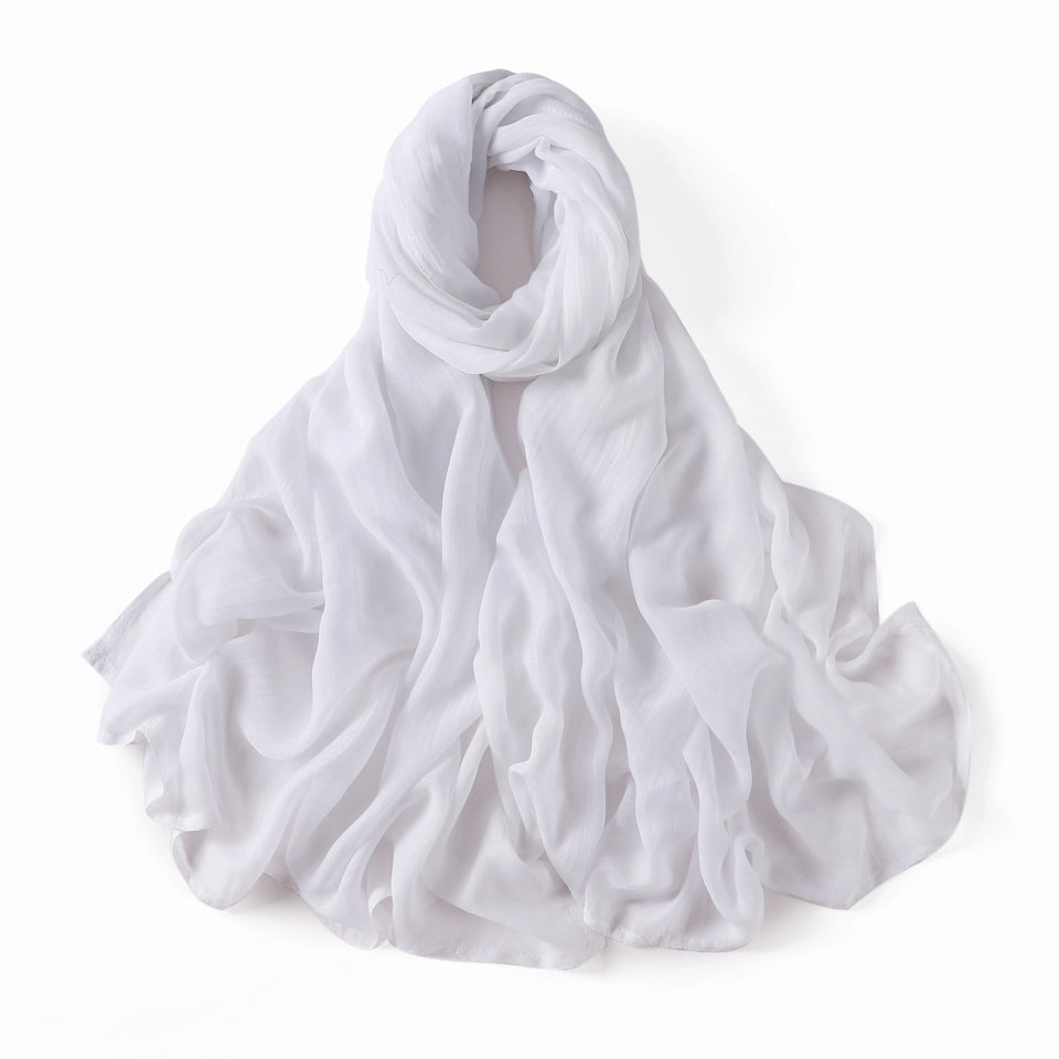 Premium Cotton Rayon Modal Hijab - Large 190x85cm Islamic Headscarf for Women