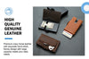 CASEKEY Men's Leather Pop-Up Business Wallets