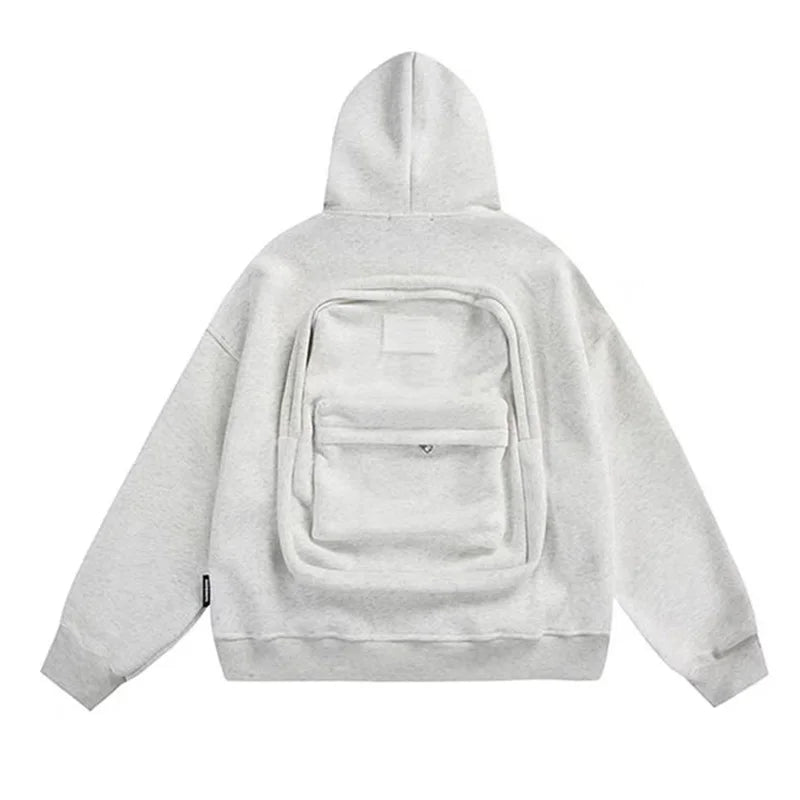 Supzoom Cotton Hoodie with Backpack Design - Loose Fit American Style for Fall/Winter
