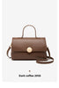 Premium Cowhide Leather Handbag - Women's Fashion Shoulder Bag