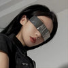 Cyber Punk Rimless Sunglasses - Y2K Futuristic Wrap-Around for Women