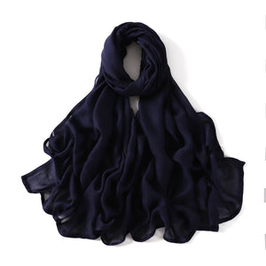 Premium Cotton Rayon Modal Hijab - Large 190x85cm Islamic Headscarf for Women