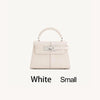 Trapezoidal Leather Handbag for Women - Versatile Tote Style