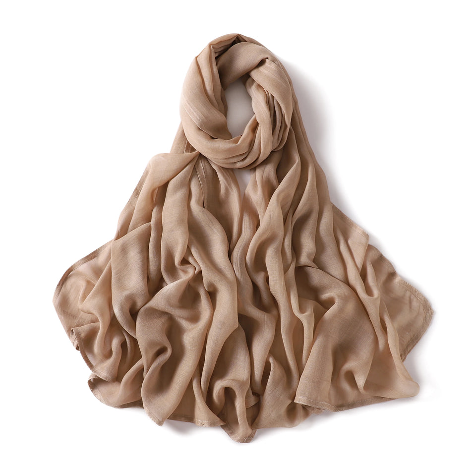 Premium Cotton Rayon Modal Hijab - Large 190x85cm Islamic Headscarf for Women
