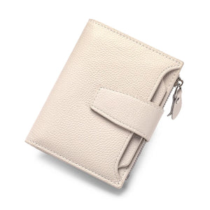 Large Capacity Women's RFID Wallet - Leather Bifold with Coin Pocket & ID Windows