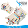 Large Capacity Women's RFID Wallet - Leather Bifold with Coin Pocket & ID Windows