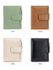 Large Capacity Women's RFID Wallet - Leather Bifold with Coin Pocket & ID Windows