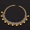 4 Pcs Golden Bridal Jewelry Set